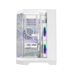 MATX <span class=keywords><strong>ITX</strong></span>マザーボードと400MMグラフィックスカードに対応したキューブミッドタワー強化ガラスゲーム用コンピュータケース - Product Image 3