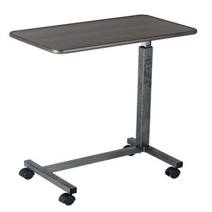 Adjustable Bedside Table With Pneumatic <b>Rod</b> Height Adjustable Laptop Bedside Table T Shape For Elderly Care - Product Image 3