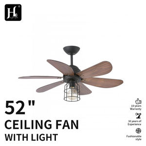 Ventilateur de plafond avec lumière, style vintage luxueux en laiton américain antique, moteur en cuivre à 5 pales, moderne, 52 pouces, cristal - Product Image 3