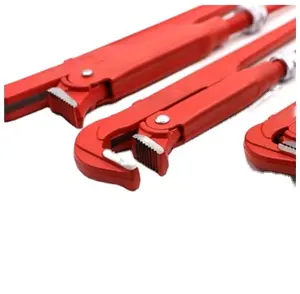 Factory Direct Sales 90 Degree Swedish PVC Water Immersed Handle Pipe Wrench Olecranon Elbow Chain Pipe Wrench