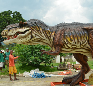Modèle de <span class=keywords><strong>dinosaure</strong></span> T-Rex animatronique réaliste <span class=keywords><strong>Jurassic</strong></span> Park en vente flash - Product Image 3