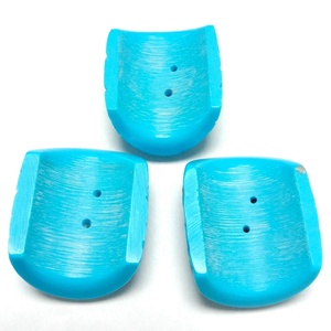 Pierres semi-précieuses fantaisie couleur bleue, 1 pièce, pierres précieuses turquoises naturelles sculptées - Product Image 3