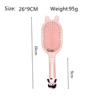 Diversion Can Secret Stash Container Air Volume Paddle Brosse à cheveux avec base de coussin flexible sûr enfant ou enfants Peigne