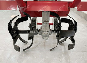 Mini motoculteur agricole à essence, rotatif, pour usage domestique, désherbage, ameublissement du sol, ouverture de fossés, labour et scarificateur de champ 43cc 52cc - Product Image 4