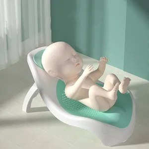 Tragbares Baby-Bad regal für Neugeborene, die mit weichem Rücken und Kopfstütze unterstützen