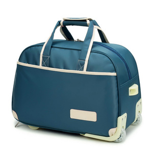 Bolsa plegable <span class=keywords><strong>de</strong></span> fin <span class=keywords><strong>de</strong></span> semana con ruedas, bolsa <span class=keywords><strong>de</strong></span> equipaje aprobada por avión <span class=keywords><strong>de</strong></span> nailon, <span class=keywords><strong>bolso</strong></span> <span class=keywords><strong>de</strong></span> <span class=keywords><strong>mano</strong></span> para hombres y mujeres, <span class=keywords><strong>viaje</strong></span> al aire libre, Viajes - Product Image 6