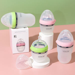 Bouteille en Silicone pour bébés, pour enfant, à presser, sans BPA, mains larges, en Stock - Product Image 2