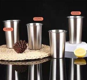 Tasse à bière en acier inoxydable monocouche gobelet à eau tasses de <span class=keywords><strong>pong</strong></span> pour café boissons froides jus-201 <span class=keywords><strong>verre</strong></span> Type utilisation commerciale - Product Image 3