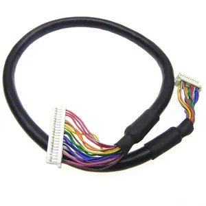 Custom molex 51021 to hrs DF20-20DS-1C connector 20pin lvds cable for lcd display