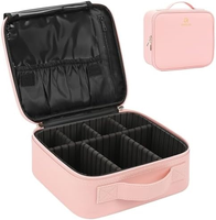 Grande trousse de maquillage Relavel avec séparateurs en plastique, lavable et facile à nettoyer, sac de maquillage professionnel pour artiste maquilleur