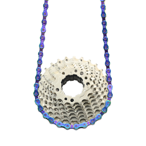 S99 Sumc Regenboog Fietsaccessoires Ketting 116l <span class=keywords><strong>9</strong></span>/27 Snelheden Fietsketting <span class=keywords><strong>9</strong></span> S Mtb/Weg Fiets Sumc Fietsketting - Product Image 3