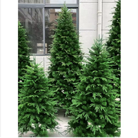 1,2-2,4m Beflockter Künstlicher Weihnachtsbaum mit Warmweißen LED-Lichtern, Schneebedeckt, für Innenräume, Feiertage, Wohnzimmer, Weihnachtsdekoration
