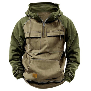 Felpe con Cappuccio Invernali da <span class=keywords><strong>Uomo</strong></span> a Maniche Lunghe, Giacche Casual, Moda Vintage, Capispalla - Product Image 5