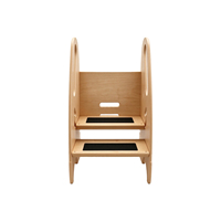 Tour d'apprentissage en bois pour tout-petits, tabouret réglable en hauteur, chaise d'aide de cuisine sécurisée pour enfants, aide à l'escalade pour bébés