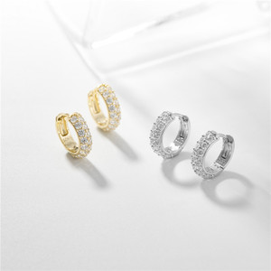 Orecchini a Perno SPJ in Argento Sterling 925 Placcato Oro 14K, Design Originale di Lusso, Estetica Minimalista, Gioielli all'Ingrosso - Product Image 2