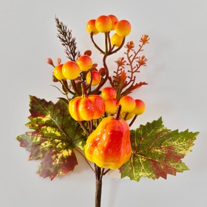 Decoraciones Navideñas de Otoño, Hojas de Arce, Ramas de Árbol con Calabazas Artificiales - Product Image 4