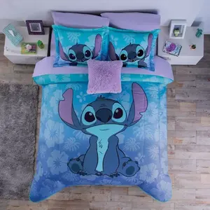 Ensemble de housse de couette Stitch, taille double, lavable, en polyester, pour enfants - Product Image 6