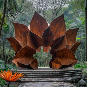 Esculturas Abstractas de Metal de Arte Moderno para Decoración de Jardín y Parque al Aire Libre BLVE, Fuente de <span class=keywords><strong>Cascada</strong></span> Grande de Acero Corten - Product Image 5