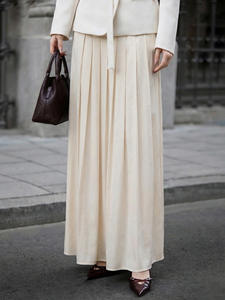 Falda de satén estilo europeo y americano, elegante, nueva colección 2026, falda independiente tipo paraguas, ropa de mujer - Product Image 5