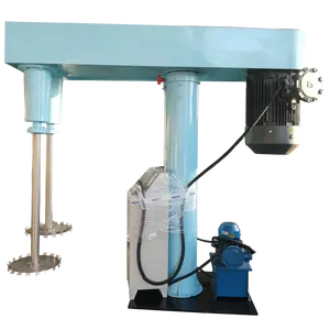 Máquina misturadora e dispersora de pintura de alta velocidade com elevação hidráulica química e dispersor de revestimento