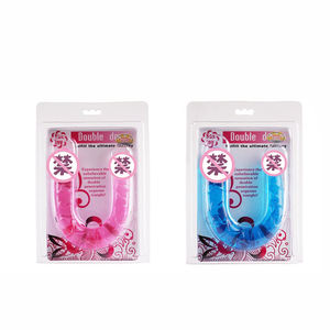 Boîte personnalisée gratuite-jouets érotiques gode en caoutchouc réaliste vibrant gode noir à double tête avec usine chinoise à bas prix - Product Image 6