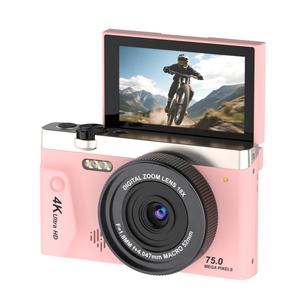Appareil photo numérique <span class=keywords><strong>4K</strong></span> 75MP Zoom 18X 3.0" 180° °   Caméra de vlogging à écran rotatif, capteur CMOS 64MP, caméscope portable pour créateurs de contenu - Product Image 4