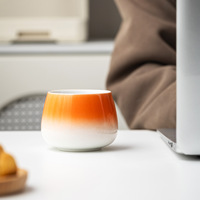 Mug à café en céramique à dégradé de couleurs, exclusivité transfrontalière, tasse à eau portable, accessoire de dégustation de matcha, fouet à matcha traditionnel