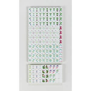 Fichas de Mahjong Americanas Personalizadas, Diseño Acrílico Verde Claro, Juego para 4 Jugadores - Product Image 5