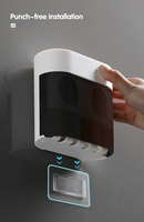 Distributeur de Dentifrice et Porte-Brosses à Dents Mural Automatique pour Enfants et Adultes – Accessoires de Salle de Bain