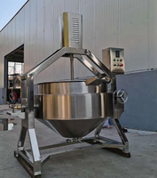 ZLPH Automatische Jacket Kettle Cooker voor sauzen, kant-en-klare maaltijden, voedselverwerkingsmachine, SUS304, energiebesparend