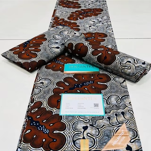 Premium Girls African Wax Woven Cotton <b>Fabric</b> Weddings Elegant Modern Design Breathable Digital Print Organic <b>Medium</b> Weight - Product Image 1