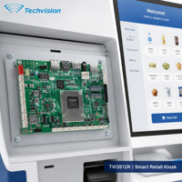 Techvision 3512R 3.5 pouces SBC RK3576 Octa Core 6TOPS NPU Android 14 Linux 4GB LPDDR4x 16GB EMMC Gigabit Ethernet WiFi6 Vente au détail