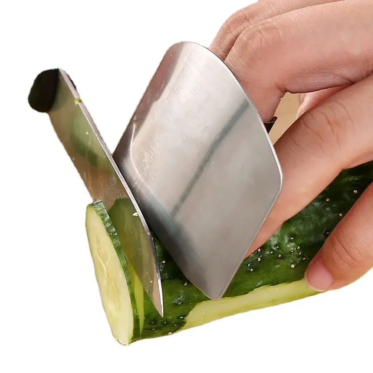 ป้องกันความปลอดภัยสำหรับอาหารสับตัดผักสแตนเลสตัดนิ้วยามป้องกันนิ้ว