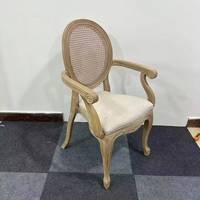 Chaise Louis en plastique PP de couleur bois, à prix de gros, durable, à démonter