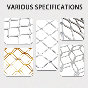 Nhà Máy Giá nhôm amplimesh kim cương an ninh Lưới Cửa Sổ nướng thiết kế cho an toàn - Product Image 5