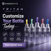 NINERgifts 2026 Botol Minum Tritan Ramah Lingkungan untuk Luar Ruangan 480ML Gaya Amerika Sederhana Mulut Lebar Portabel dengan Pegangan Silikon