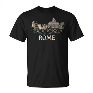 T-shirt Rome City Italy, design gladiateurs romains, taille adulte unisexe - Product Image 3