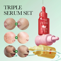 Etiqueta privada OEM BIOAQUA Caracol Nicotinamida Cúrcuma Conjunto de suero facial Cuidado DE LA PIEL Hidratante profundo Ilumina el tono de la piel