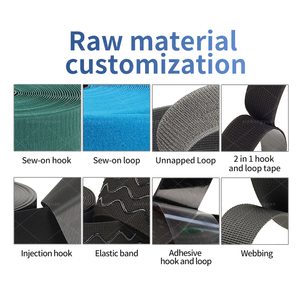 Venta al por mayor de cintas de Velcro autoadhesivas, sujetadores resistentes y fuertes, rollo de tiras de cinta de gancho y bucle - Product Image 5
