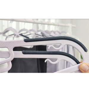 Lindon Nhà Máy Trực Tiếp Chống Trượt ABS Nhựa Khô Ướt Móc Áo Cao Su Sọc Traceless Quần Áo Khô Giá Chức Năng Linh Hoạt Thiết Kế - Product Image 4