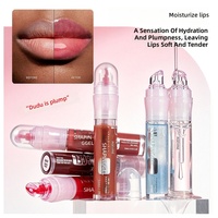 Radiant Glow Chemical Gel Soft-matte Silky-smooth Lip Gloss Melembapkan Kulit Bibir, Tahan Lama, Mudah Diaplikasikan, Ukuran Reguler