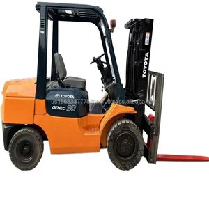 Used Toyota 3Ton Diesel <b>Forklift</b> Good Performance and Low Price Japan Original Electric Gas <b>Forklift</b> with 3 Meters Lift - Product Image 1