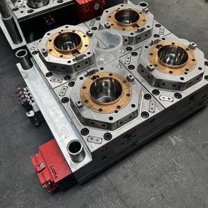 Venda quente 4 Cavidade Plástico Leite Chá Balde Molde 1L Frust Juice <span class=keywords><strong>Bucket</strong></span> Molde Personalizado Balde Plástico Molde Sopro Personalização - Product Image 5