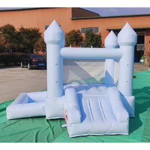 <span class=keywords><strong>Mini</strong></span> castillo inflable azul pastel con tobogán y piscina de pelotas para niños pequeños, para usar en interiores y exteriores, ideal para fiestas de cumpleaños y eventos. - Product Image 2