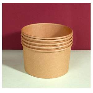 2024 bán buôn dùng một lần tùy chỉnh Kraft hộp giấy bao bì thức ăn nhanh Bát salad với nắp - Product Image 5