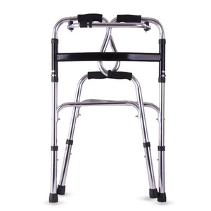 <b>Walker</b> Folding Walking Aid For <b>Elderly</b> With Adjustable Height And Non Slip Feet - Product Image 1