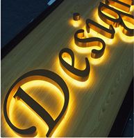 Al aire libre de publicidad personalizada Logo Impermeable LED iluminado 3D Canal Carta Tienda Retroiluminado Signos