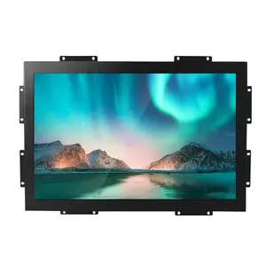 Tela de toque capacitiva projetada de aço de grau industrial para monitor de toque de quadro aberto incorporado de 23,6 polegadas