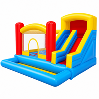 Château gonflable avec toboggan et piscine à balles, très populaire, de haute qualité, en PVC, couleur et logo personnalisés, utilisation en extérieur, JIALE JL101