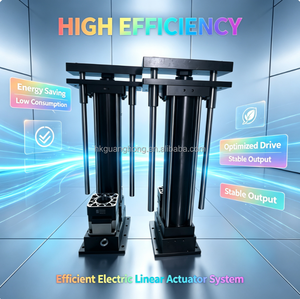 Système d'actionneur linéaire électrique efficace, corps en acier, cylindre à piston, entraînement par moteur, haute efficacité, sortie stable - Product Image 1